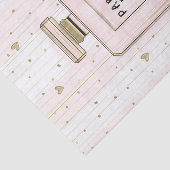 Roze en goudharten Parijs Parfum Chic-Mode Tissuepapier (Detail)