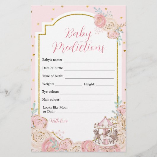 Roze en goudhoudende Baby (Voorkant)