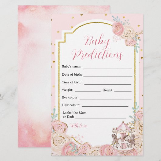 Roze en goudhoudende Baby (Voorkant / Achterkant)