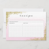 Roze en goudhoudende Kaart (Voorkant)