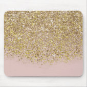 Roze en goudhoudende moderne slam uit China Muismat (Voorkant)