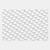 Roze en goudklasse van Afstuderen Inpakpapier Vel (Voorkant 2)