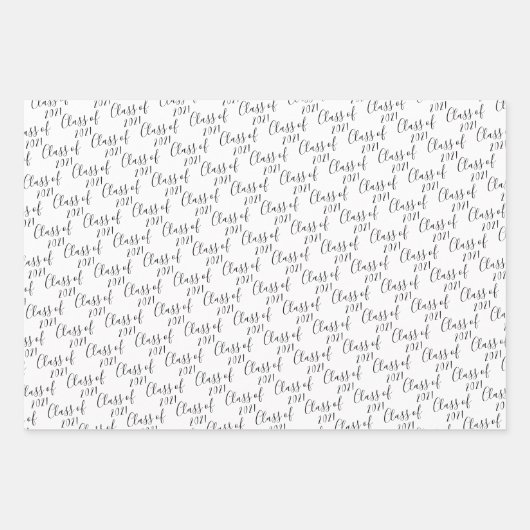 Roze en goudklasse van Afstuderen Inpakpapier Vel (Voorkant 2)