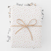 Roze en goudklasse van Afstuderen Inpakpapier Vel (In situ)