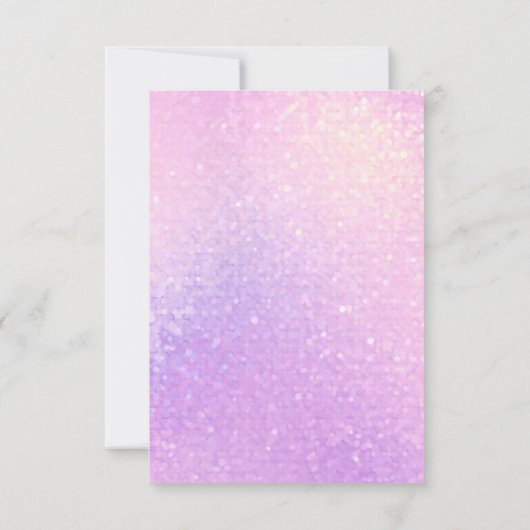 Roze en goudkleurig Baby shower Hartelijk dank Bedankkaart (Achterkant)