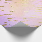 Roze en goudkleurig cadeaupapier (Hoek)