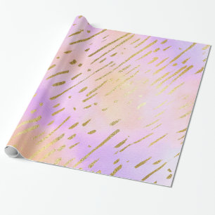Roze en goudkleurig cadeaupapier