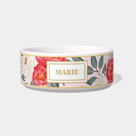 roze en goudkleurig flessenpakket voerbakje