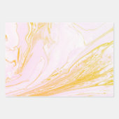 Roze en goudkleurig inpakpapier vel (Voorkant 3)