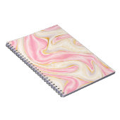 Roze en goudkleurige goudmakerij notitieboek (Rechterzijde)
