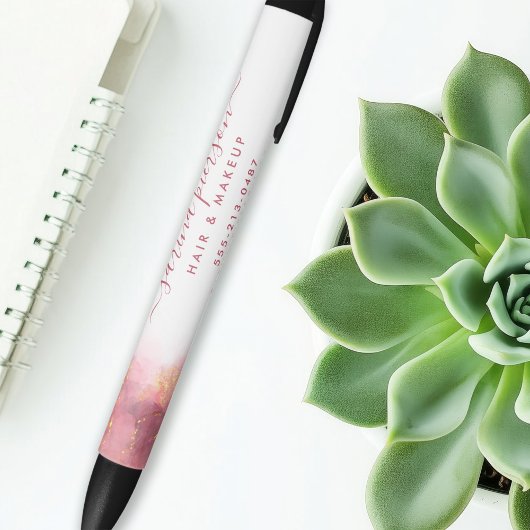 Roze en goudkleurige inkt voor vloeibare Waterverf Zwarte Inkt Pen