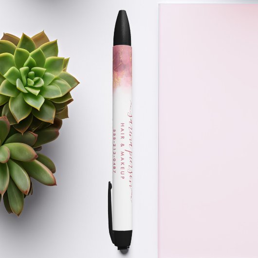 Roze en goudkleurige inkt voor vloeibare Waterverf Zwarte Inkt Pen