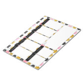 Roze en goudkleurige Notitieblok van het Patroonpa (Schuin)