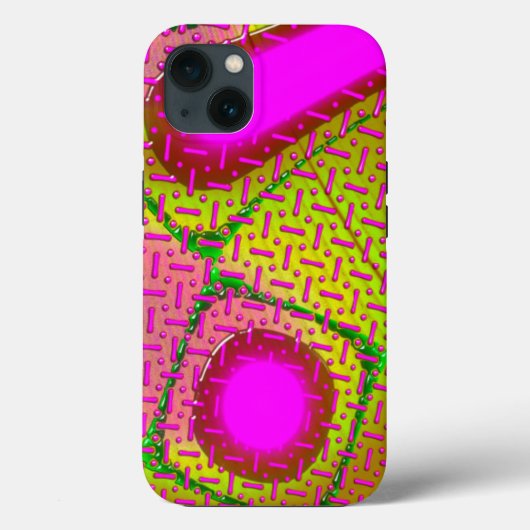 Roze en goudkleurige Psychedelic Case-Mate iPhone Case (Achterkant)
