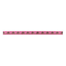 Roze en goudkleurige Satin Ribbon