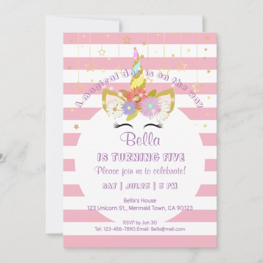 Roze en goudkleurige zeekaarten kaart (Voorkant)