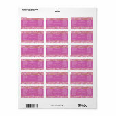 Roze en goudkleurige zeep en cosmetische labels -  (Full Sheet)