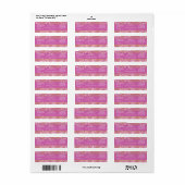 Roze en goudkleurige zeep en cosmetische labels -  (Full Sheet)
