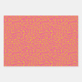 Roze en goudluipaard afdrukken inpakpapier vel (Voorkant 3)