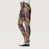 Roze en goudluipaarden leggings (Links)