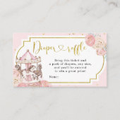 Roze en goudmakreel — luiertas informatiekaartje (Voorkant)