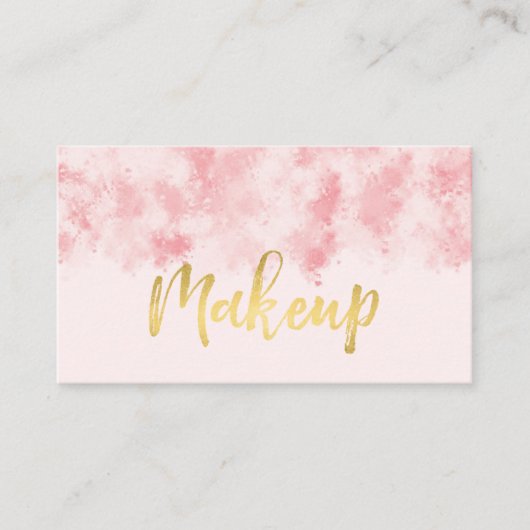 Roze en goudmakreel Visitekaartje (Voorkant)