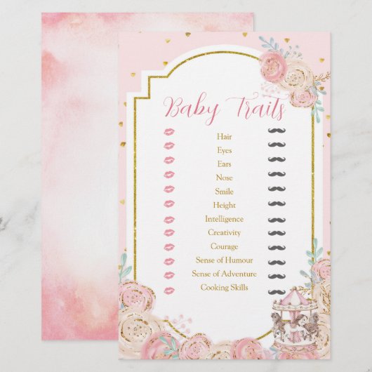 Roze en goudmakreeltreinen voor roze en goudkleuri (Voorkant / Achterkant)