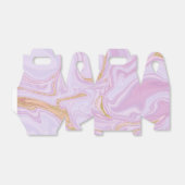 Roze en goudmarmer-gunstige doos bedankdoosjes (Uitgevouwen)