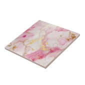 Roze en goudmarmer, met Luxe stijl, effect Tegeltje (Zijkant)