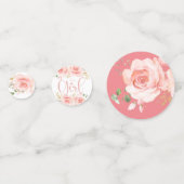 Roze en goudmeisjes Baby shower Confetti (Achterkanten)