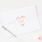 Roze en goudmeisjes Baby shower Gift Labels (Envelop)