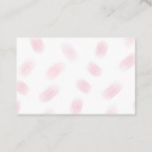 Roze en goudmeisjes Visitekaartje (Achterkant)