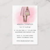 Roze en goudmeisjes Visitekaartje (Achterkant)