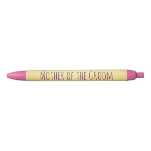 Roze en goudmoeder van de Groom Zwarte Inkt Pen