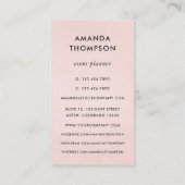 Roze en goudmystiek visitekaartje (Achterkant)