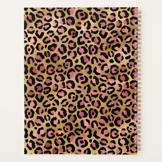 Roze en goudoliepenseel Slag Planner (Achterkant)