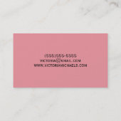 Roze en goudolievlekken Visitekaartjes (Achterkant)