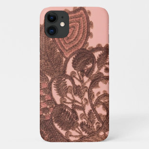 Roze en goudpaisley iPhone 11 hoesje