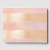 Roze en goudpenseelstreken Het gastboek van het hu Gastenboek (Achterkant)