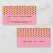 Roze en goudpokstip, luierriet informatiekaartje (Voorkant / Achterkant)