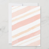 Roze en goudpompoen baby shower waterverf kaart (Achterkant)