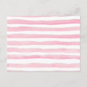 Roze en goudpompoenboeken voor Baby shower voor Ba Uitnodiging Briefkaart (Achterkant)