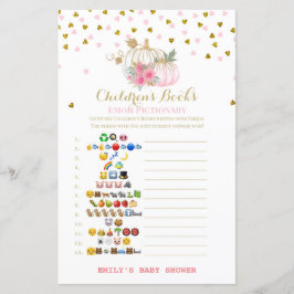 roze en goudpompoenen Baby shower