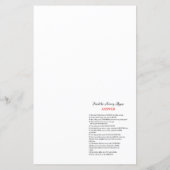 roze en goudpompoenen Baby shower (Achterkant)