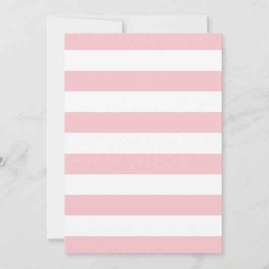 Roze en goudpompoenen Baby shower Kaart (Achterkant)