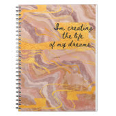 roze en goudprijs notitieboek (Voorkant)