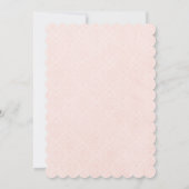 Roze en goudprinses Birthday Party-uitnodigingen Kaart (Achterkant)