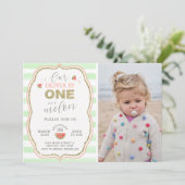 Roze en goudsparkle Eén in een meloen van één dag Kaart (Staand voorkant)