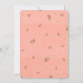 Roze en goudsparkle Eén in een meloen van één dag Kaart (Achterkant)