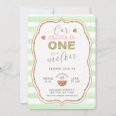 Roze en goudsparkle Eén in een meloen van één dag Kaart (Voorkant)